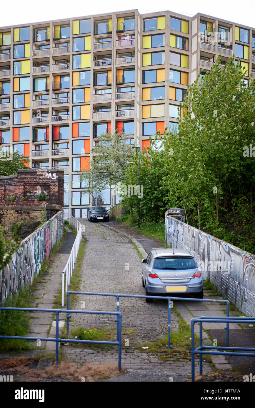 Park Hill Flats, Sheffield South Yorkshire as renewed by Urban Splash