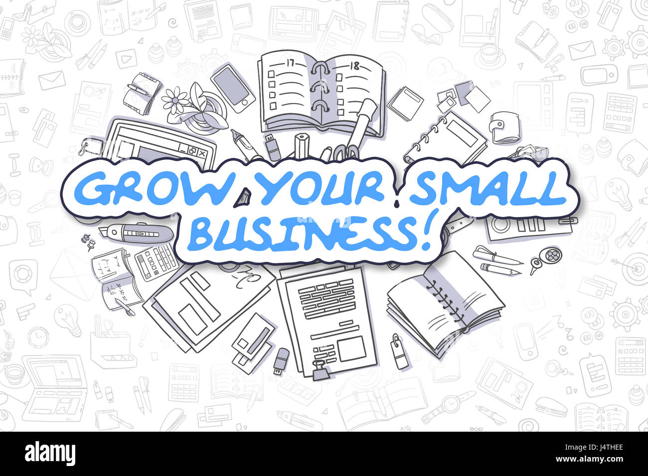 Grow Your Small Business - Business Concept. Stock Photo