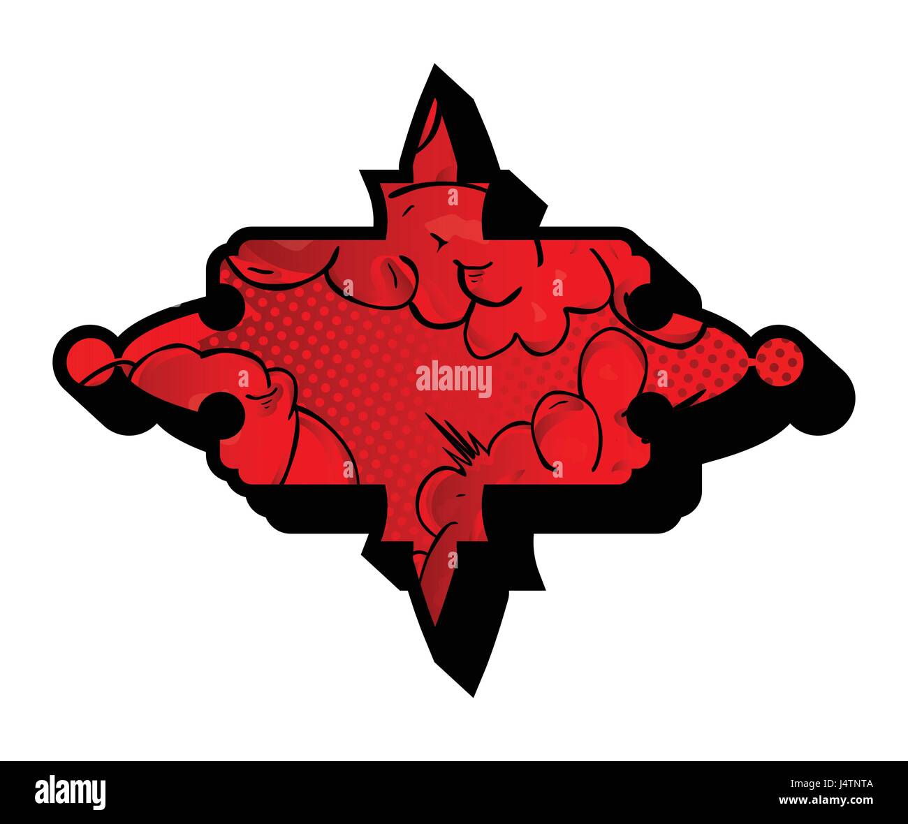 Label filled with comic book explosion, background Stock Vector Image ...