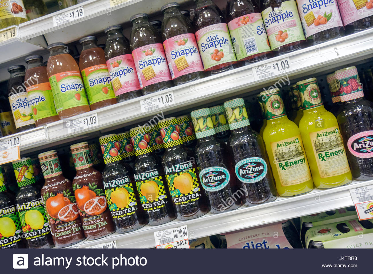Grocery Store Shelves Tea Stock Photos & Grocery Store Shelves Tea