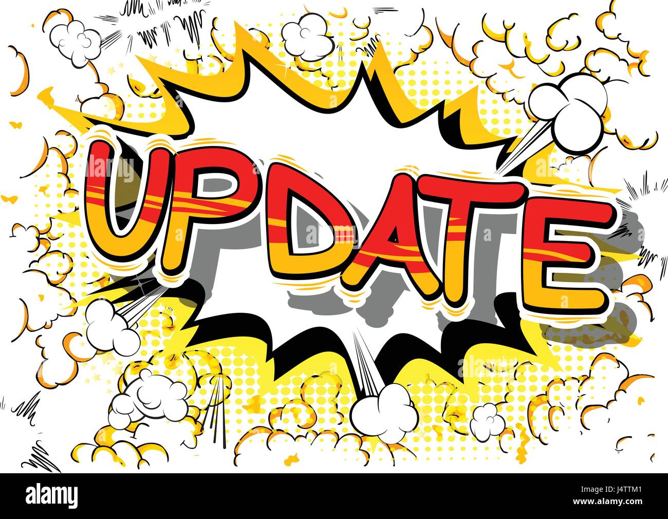 Upgrade comic book word hi-res stock photography and images - Alamy