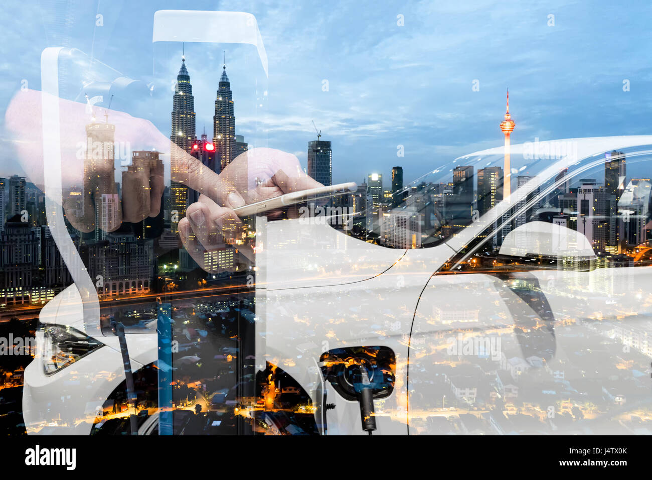 Electric vehicle , Smart car , Air pollution and reduce greenhouse gas