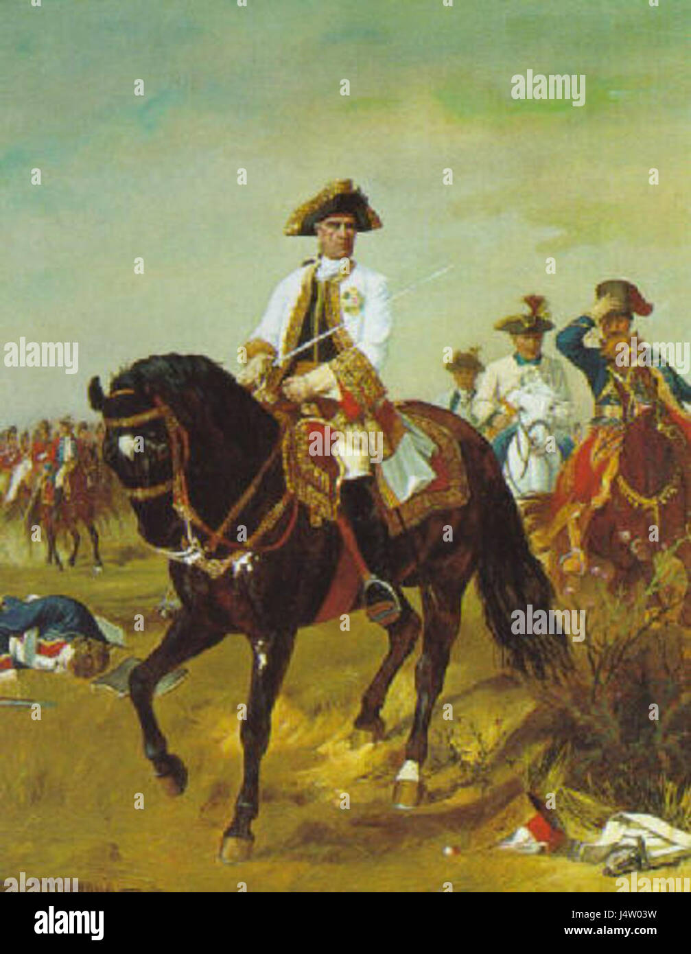 Von Laudon refers to the Austrian field marshal, Joseph von Laudon, a significant military leader in the 18th century, known for his role in the Seven Years' War and the War of Austrian Succession. Stock Photo
