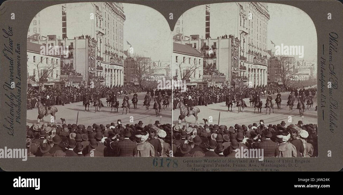 Wrau 1905 inaugural parade warfield Stock Photo