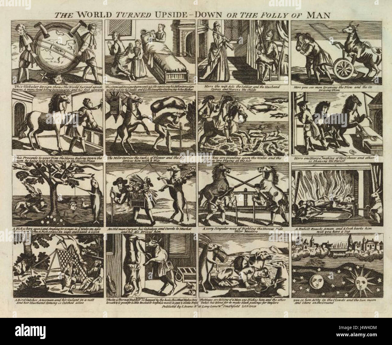 The world turned upside down Stock Photo Alamy