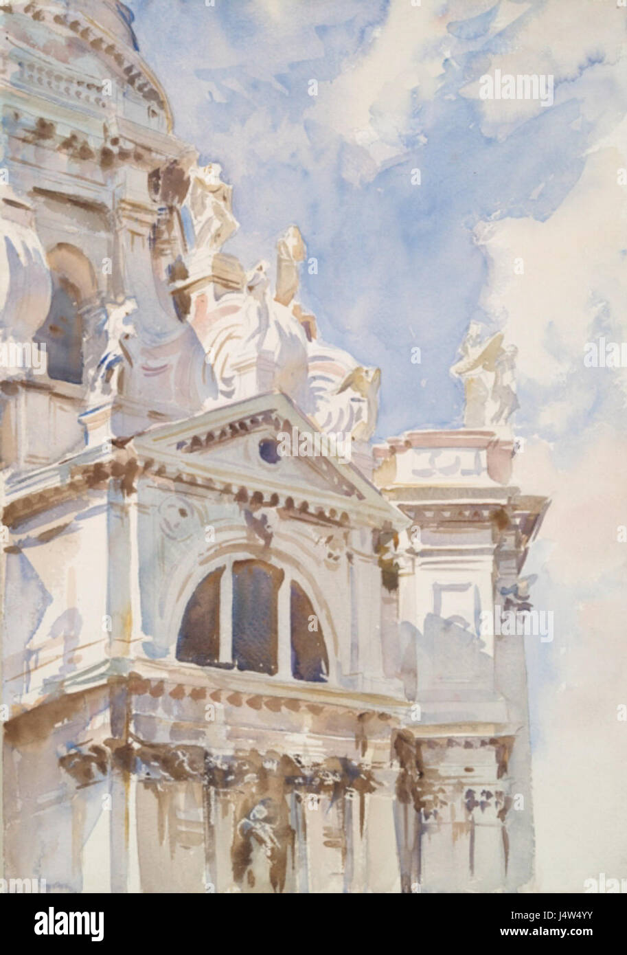 The Salute Venice by John Singer Sargent Stock Photo