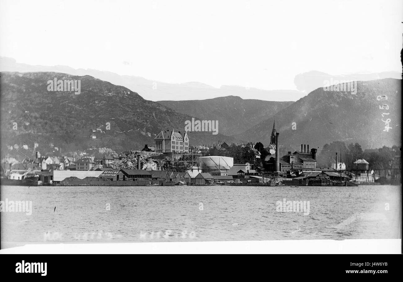 Vue de Bergen (1916) Stock Photo