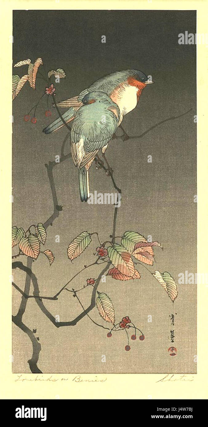 Japanese art painting bird hi-res stock photography and images - Alamy