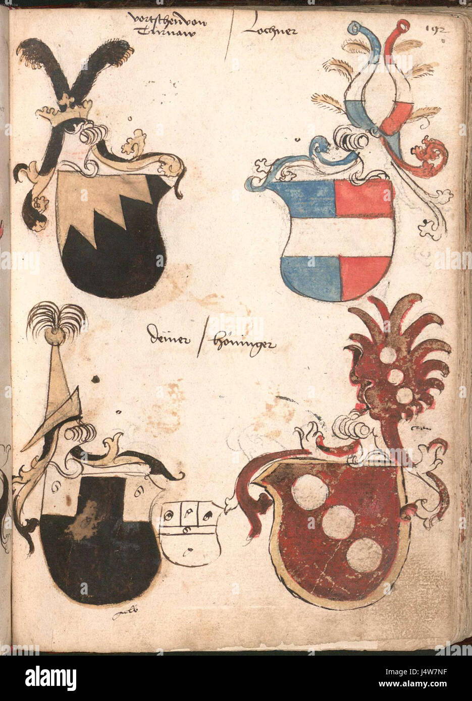 Wernigeroder Wappenbuch 379 Stock Photo