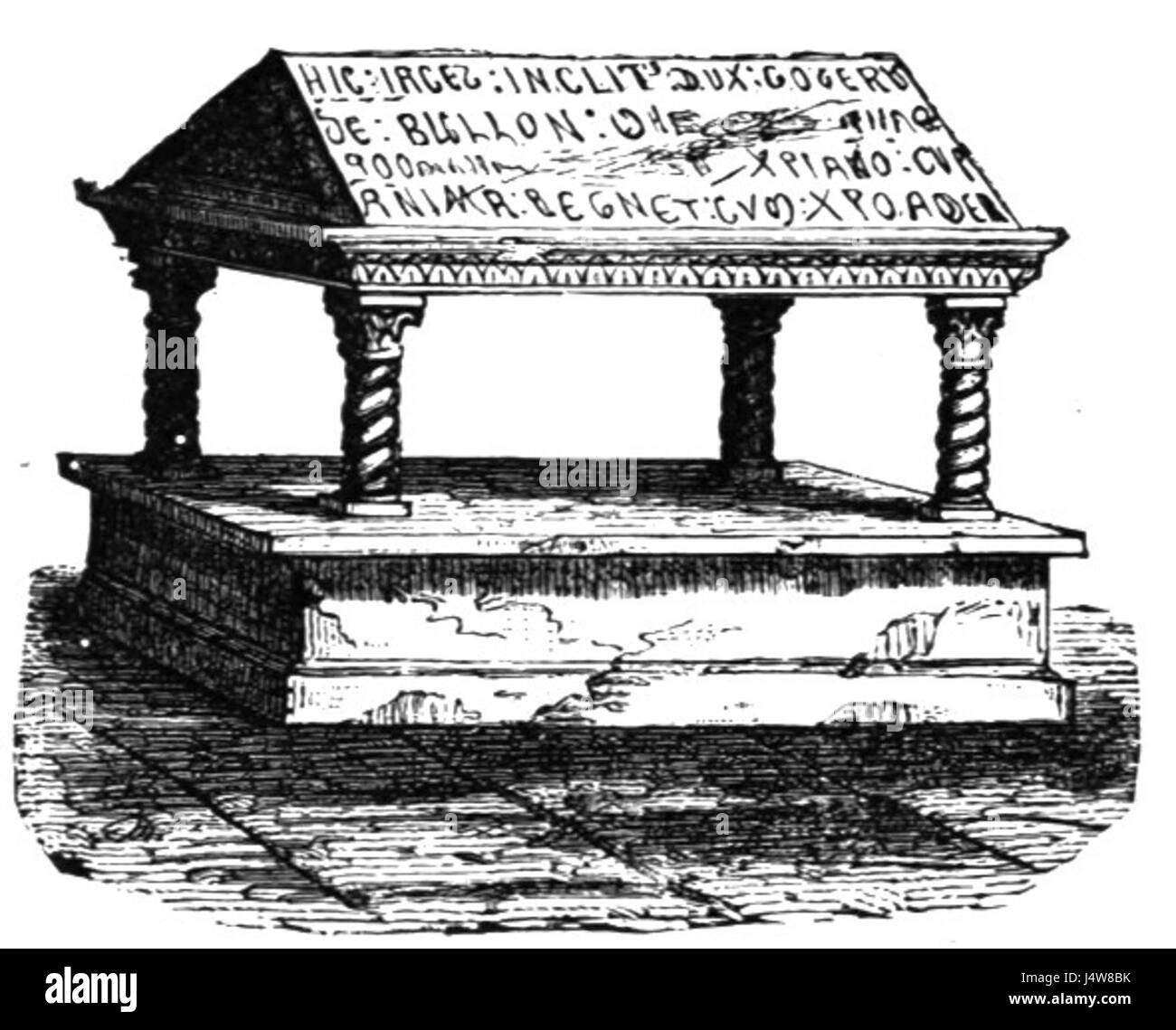 Tomb Godfrey Bouillon Stock Photo Alamy