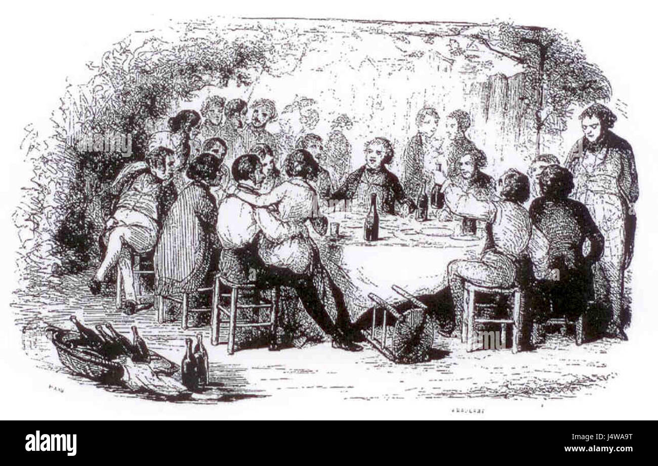 Une Goguette en 1844 Stock Photo