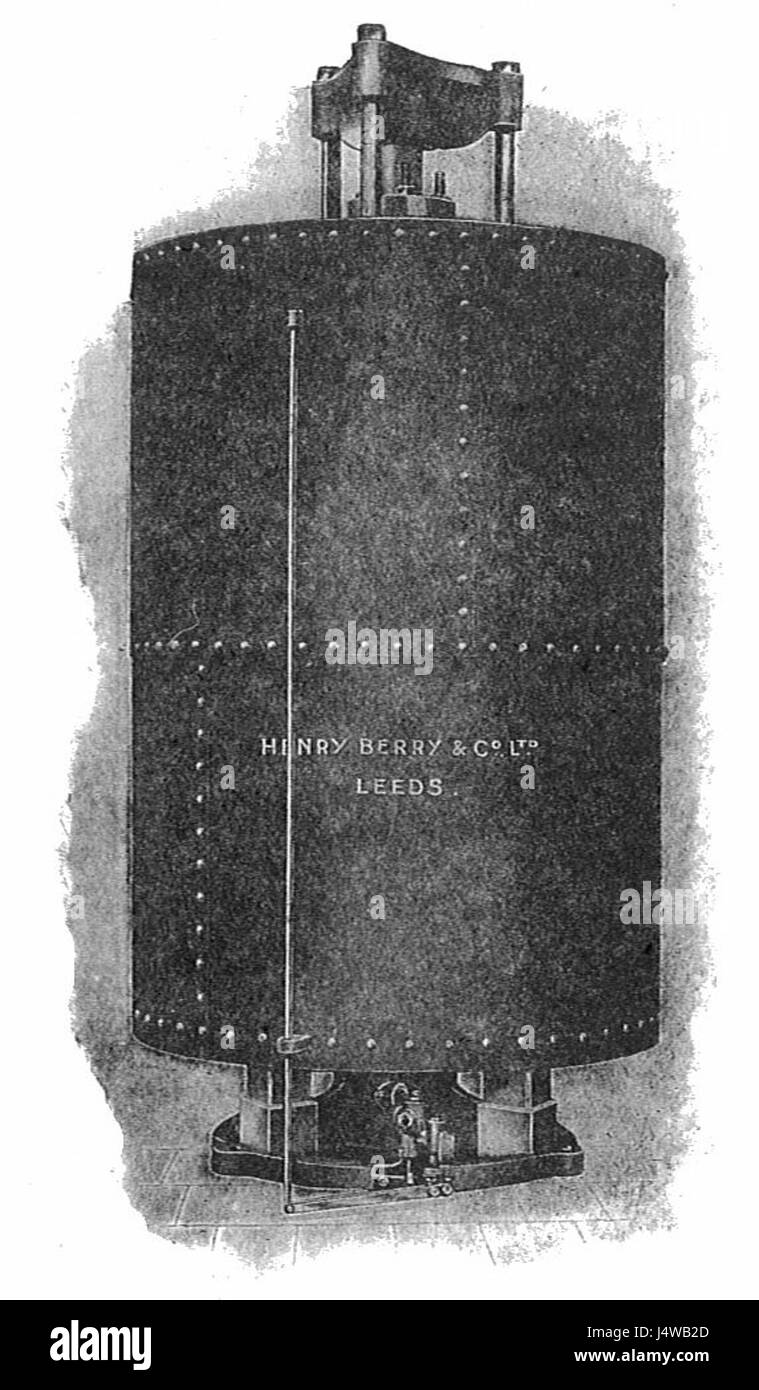 Weighted hydraulic ram accumulator (Rankin Kennedy, Modern Engines, Vol
