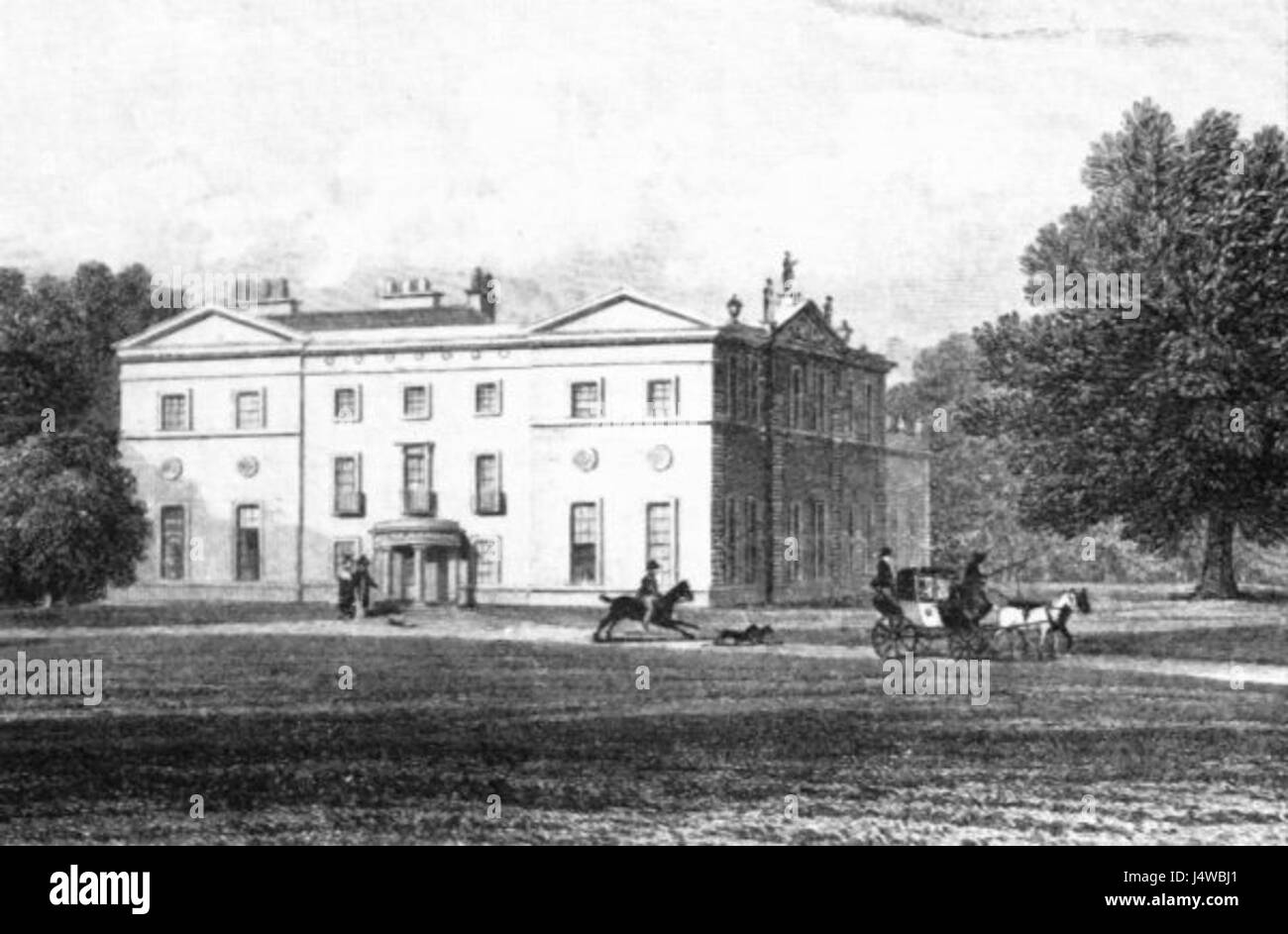 Woolton Hall is a historic building located in Woolton, Liverpool, England, known for its architectural significance and historical importance as a site of local heritage. Stock Photo