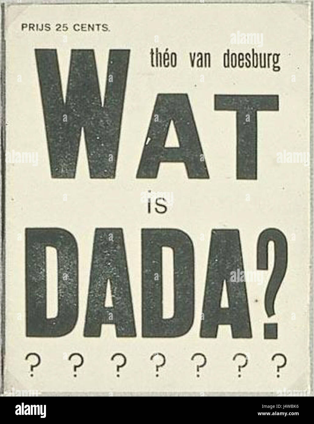 Theo van Doesburg Dada Stock Photo