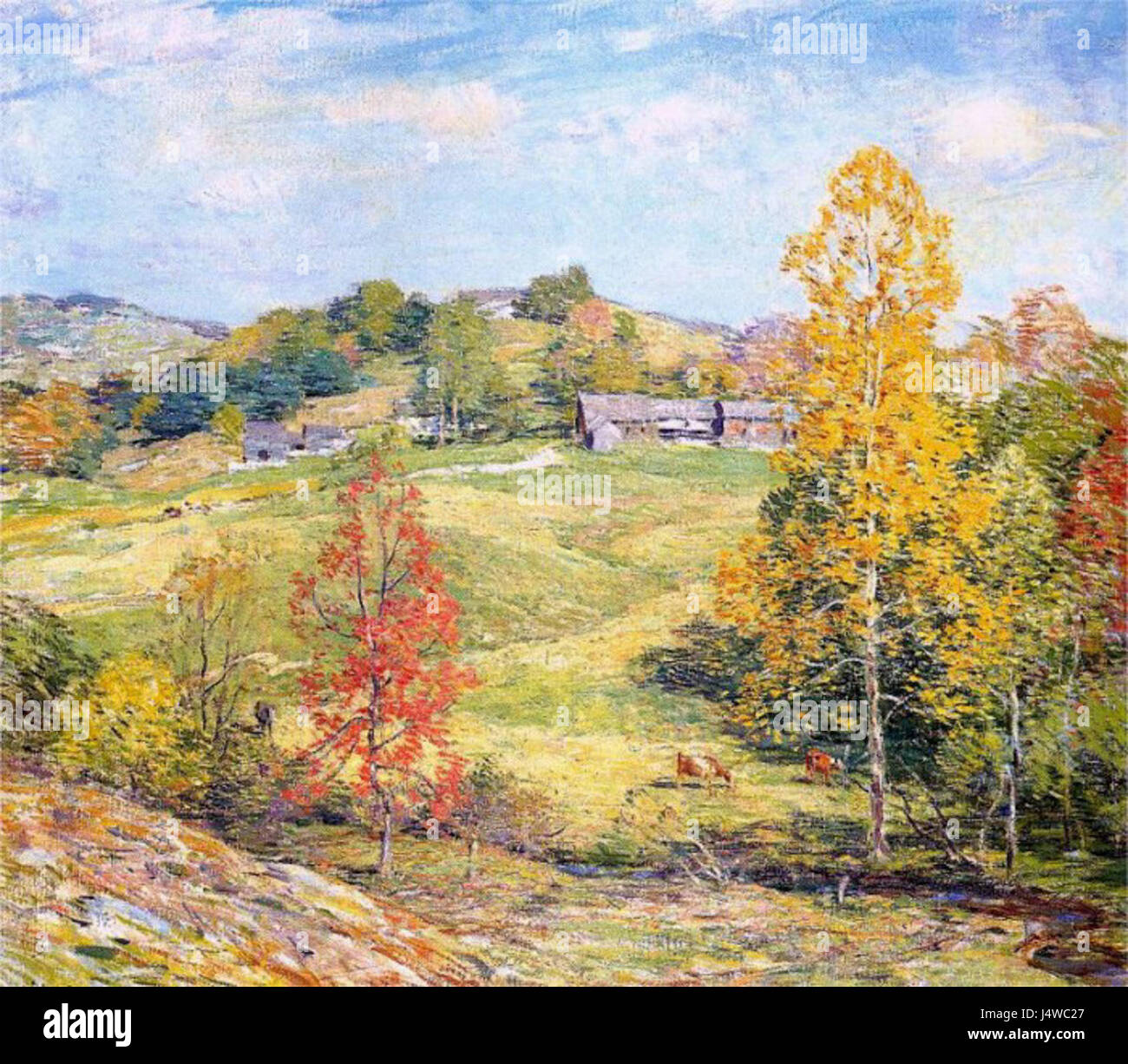 Willard Metcalf Le Sillon 1911 Stock Photo - Alamy