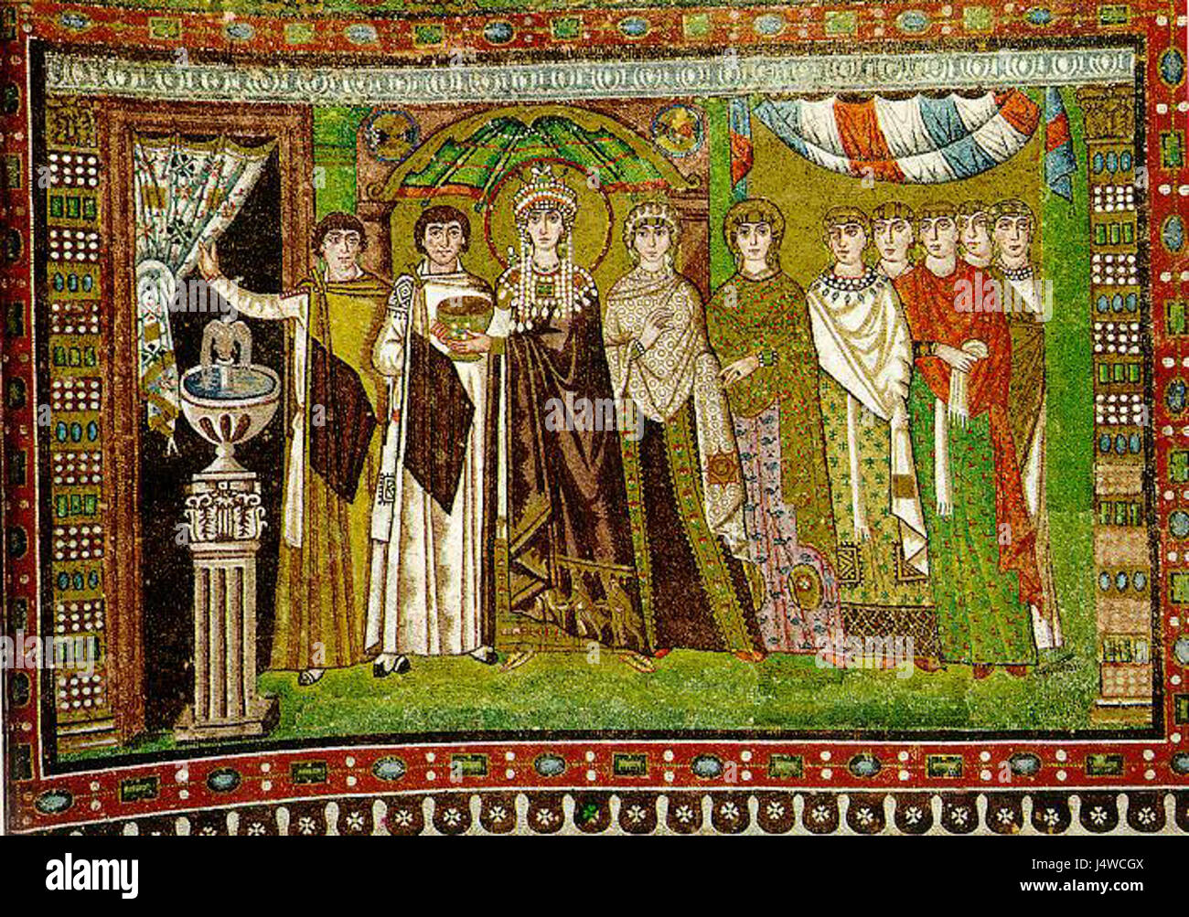 Empress theodora mosaic, ravenna hi-res stock photography and images - Alamy, image size:1300x1003