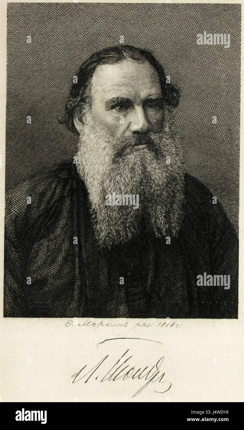 Tolstoy Lev Nikolaevich Stock Photo Alamy