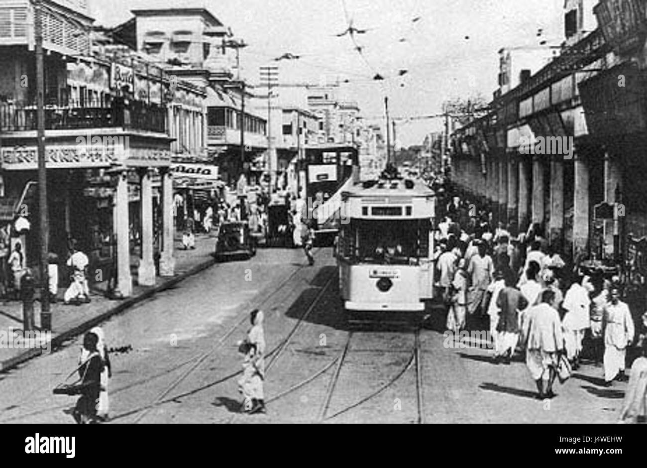 Trams of British India In2 Stock Photo