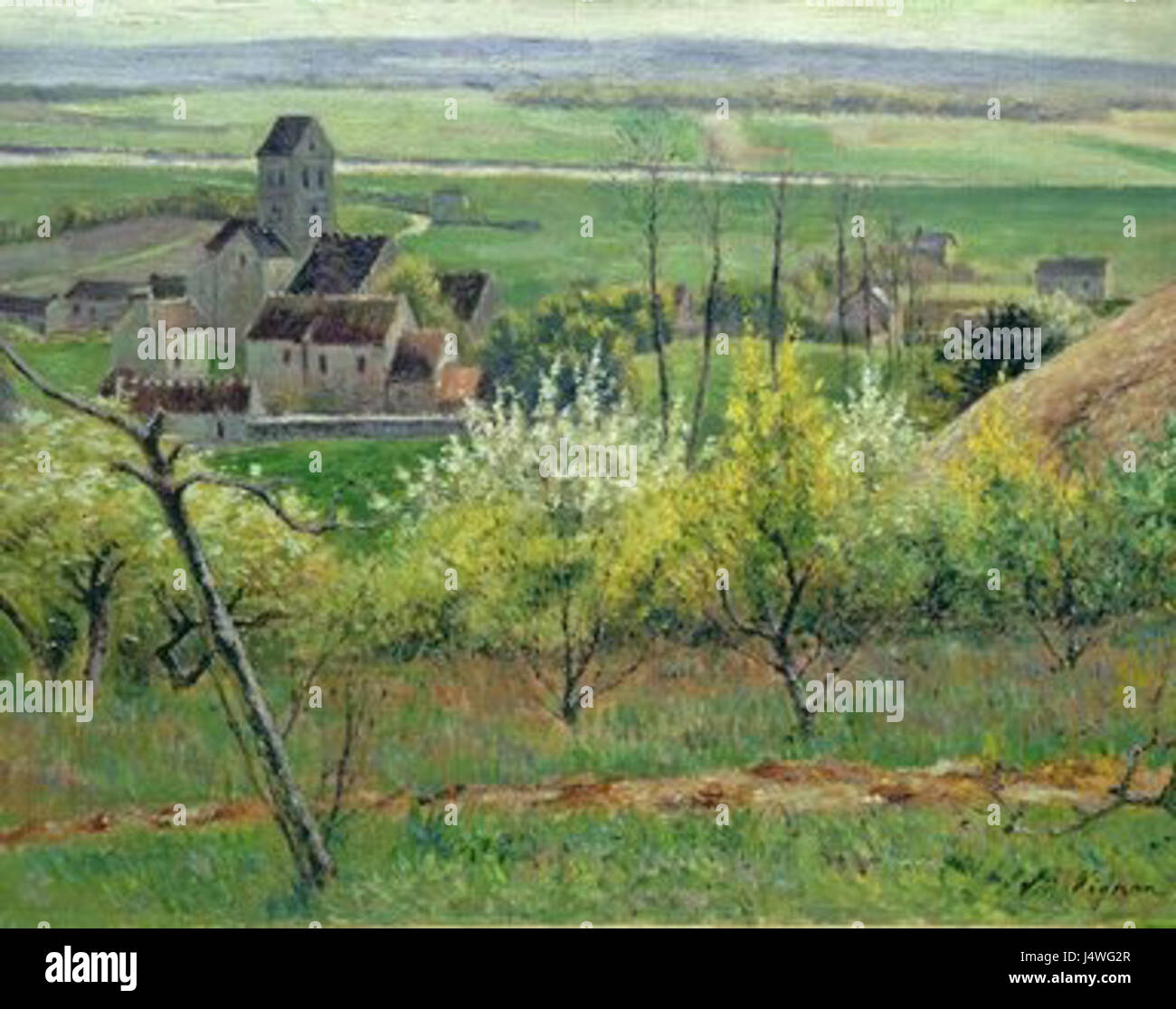 Vignon village near auvers hi Stock Photo
