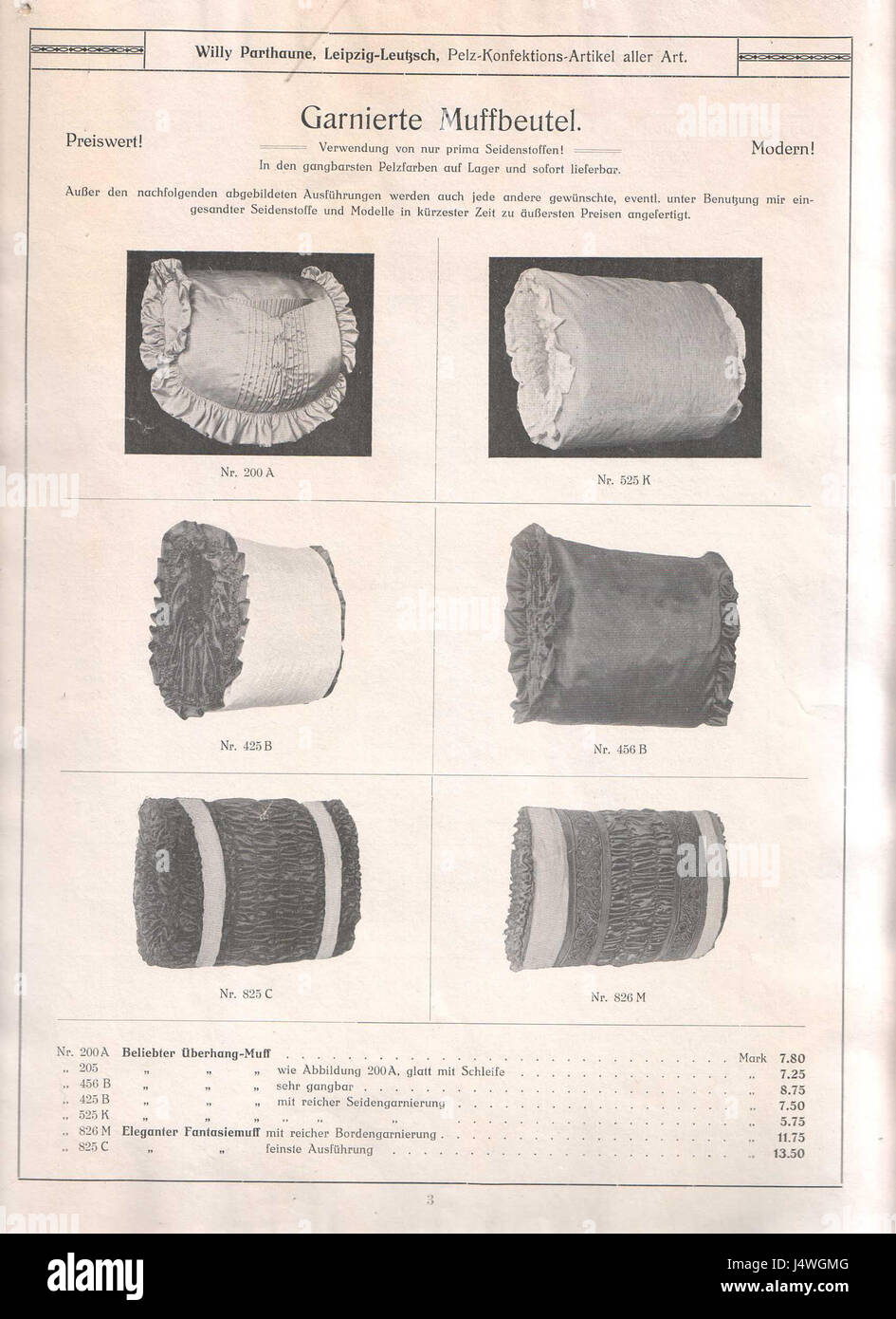 This 19thcentury catalog from Willi Parthaune in Leipzig Leutzsch
