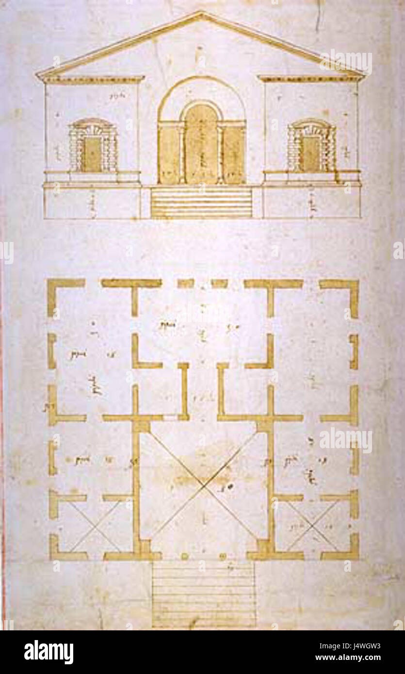 Villa Valmarana Vigardolo progetto Palladio RIBA Stock Photo Alamy