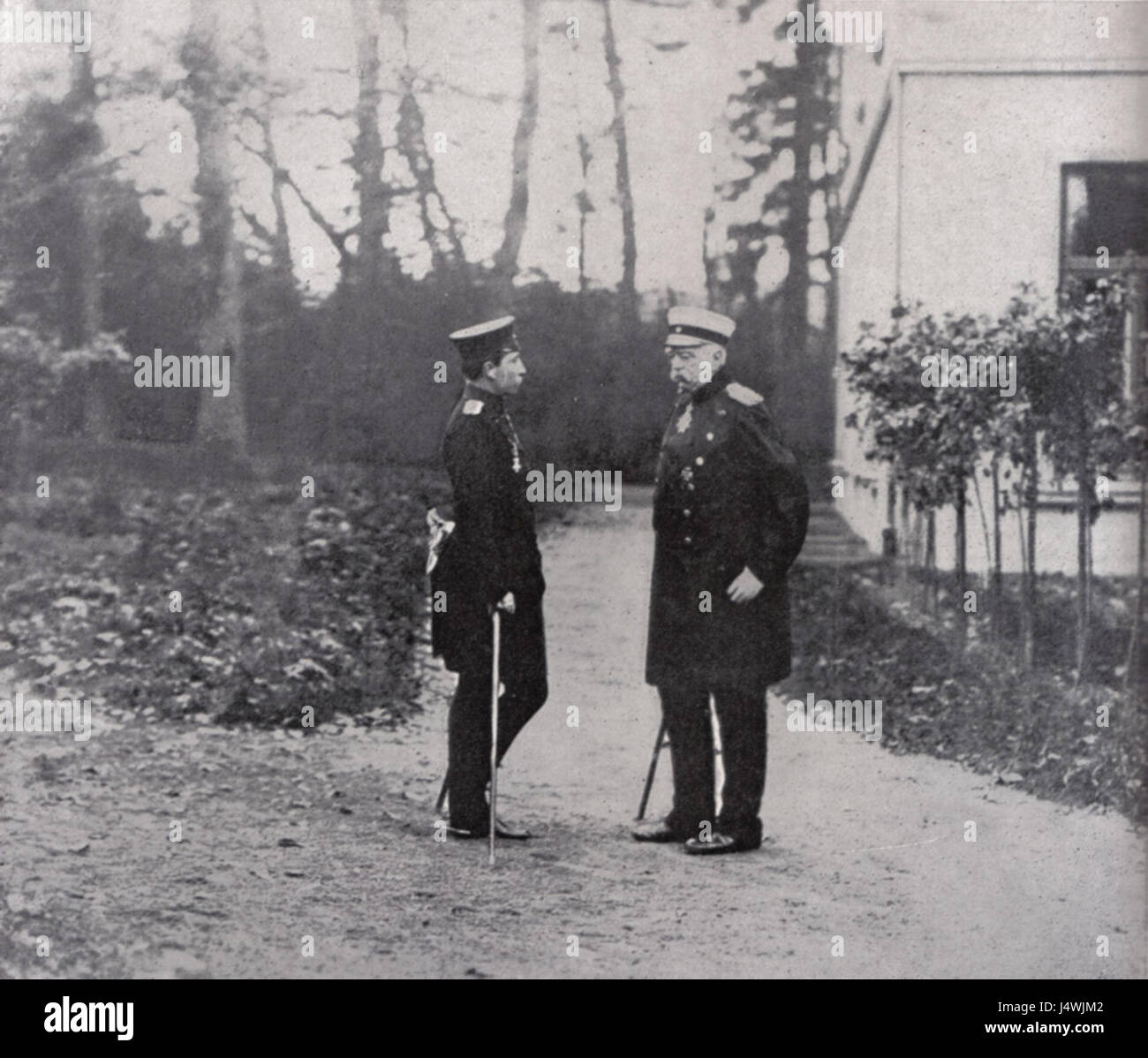 Wilhelm II und Bismarck Stock Photo Alamy