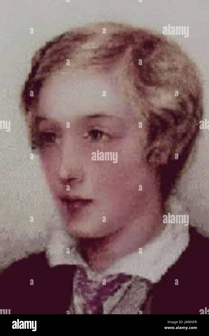 Young Gerard Manley Hopkins Stock Photo