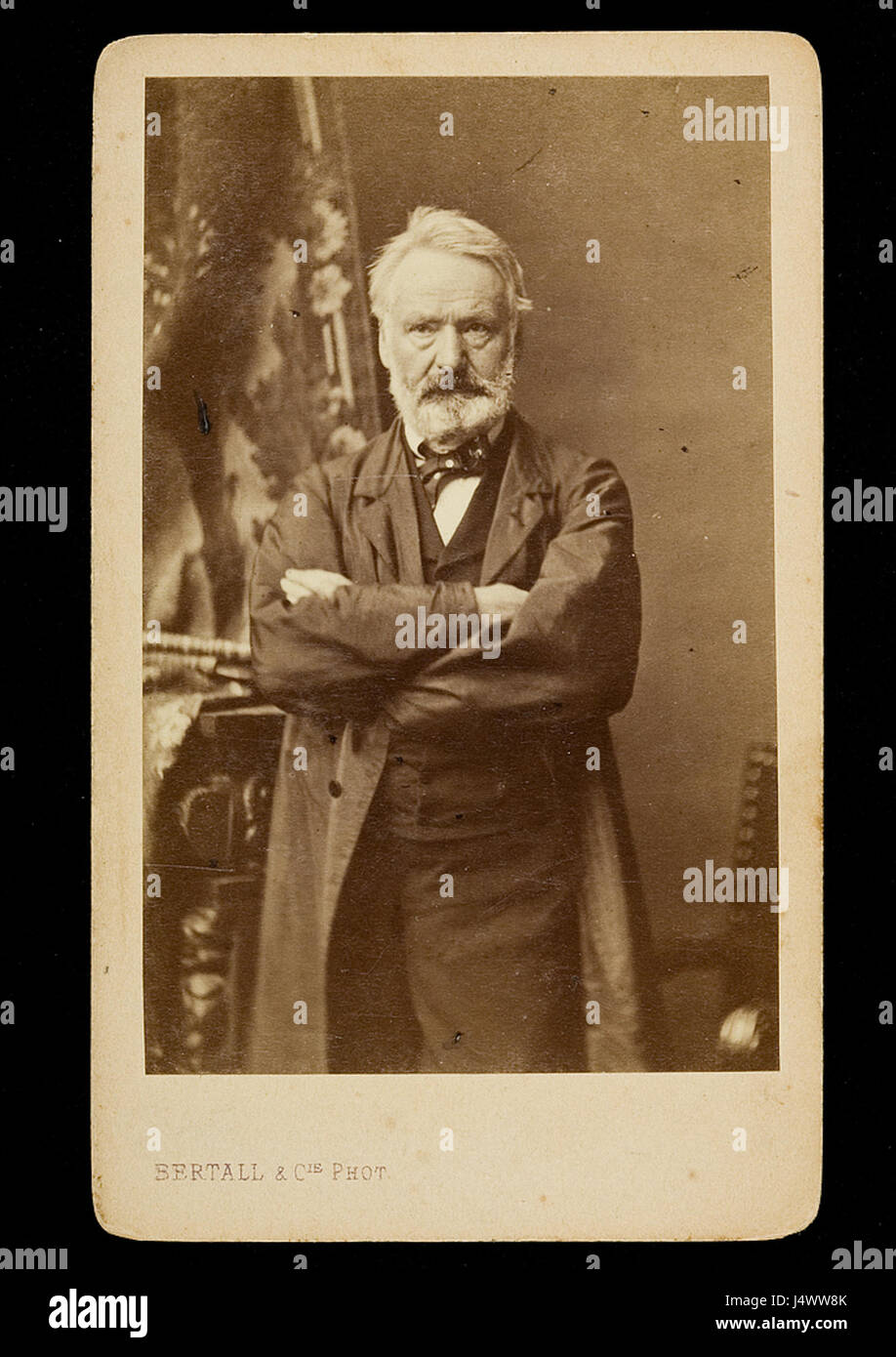 Victor Hugo by Bertall, 1867b Stock Photo