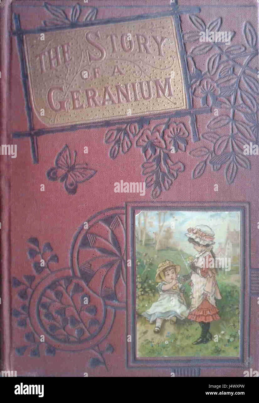 The front cover of 'The Story of a Geranium' features an elegant ...