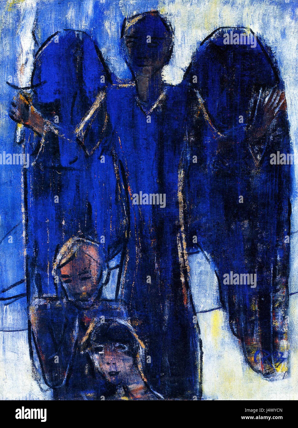 The expulsion from paradise christian rohlfs 1933 stock photo alamy