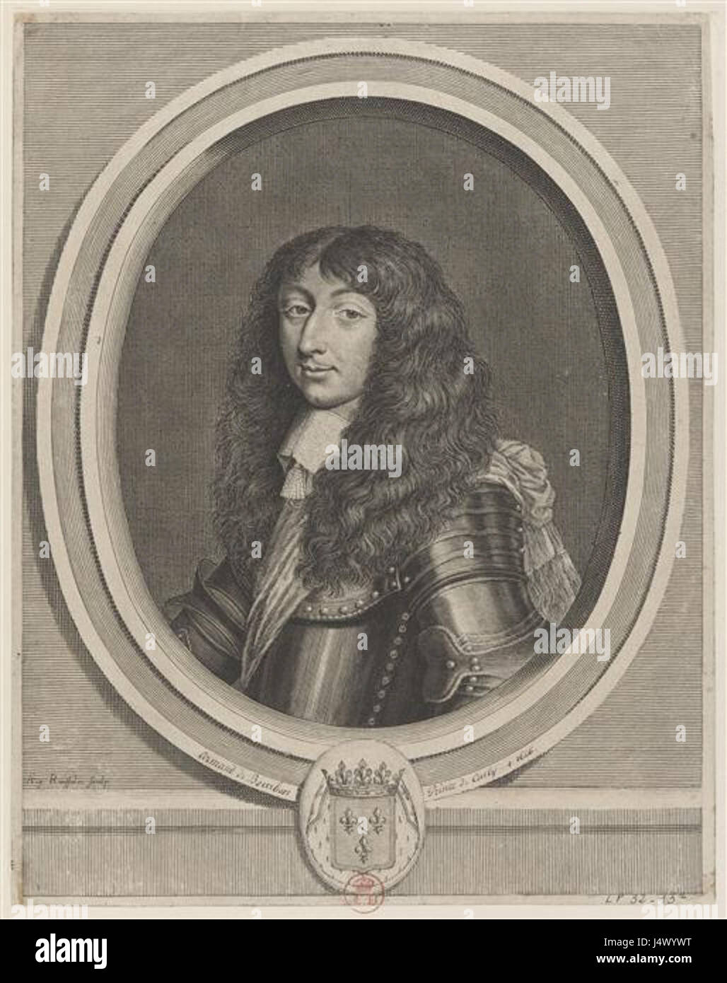 Undated drawing of Armand de Bourbon, Prince of Conti Stock Photo Alamy