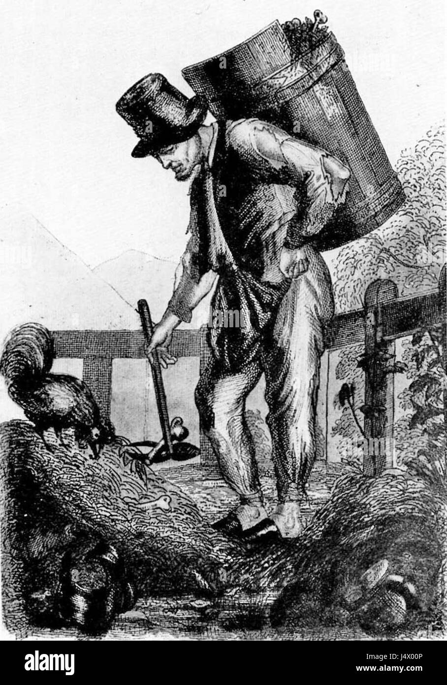 The bone collector, 1844 Stock Photo Alamy