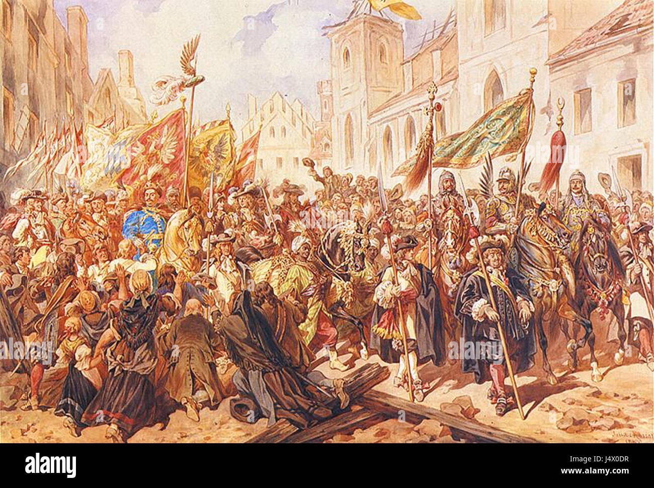 Wjazd Do Wiednia Samochodem Osobowym Wjazd JanaIII do Wiednia Stock Photo - Alamy