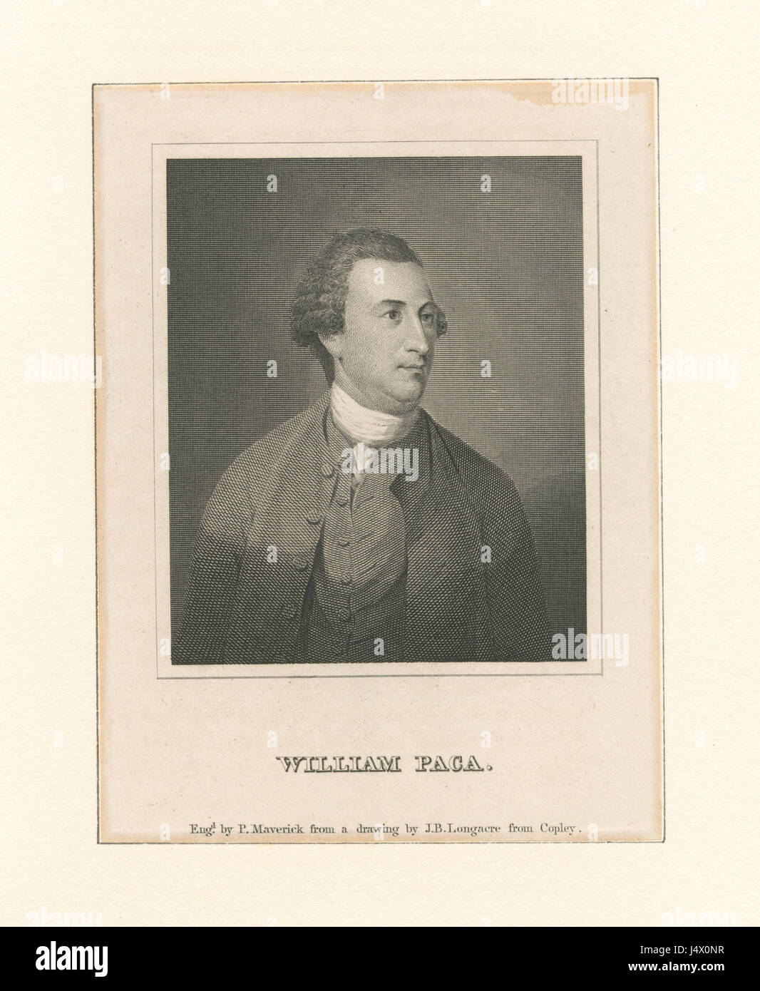 William Paca (NYPL Hades 280169 1253469) Stock Photo