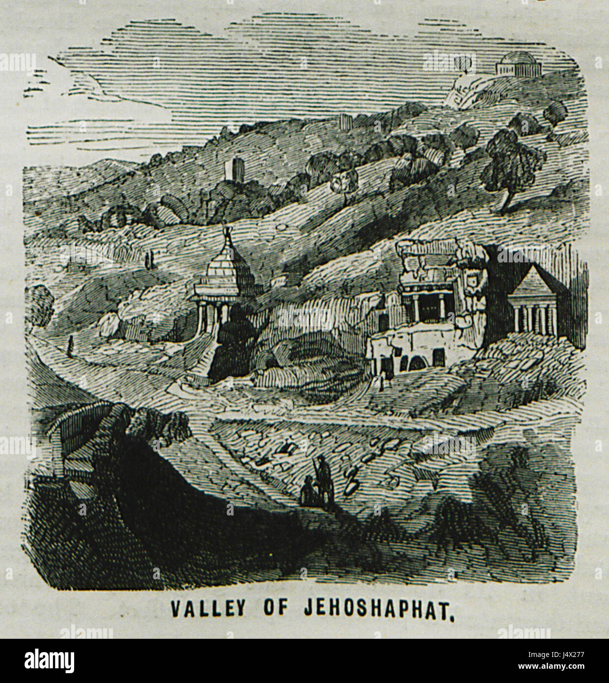 Valley of Jehoshaphat   Ainsworth William Francis   1870 Stock Photo