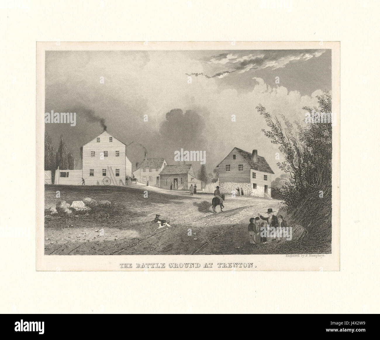 The battle ground at Trenton (NYPL b12610191 423799) Stock Photo