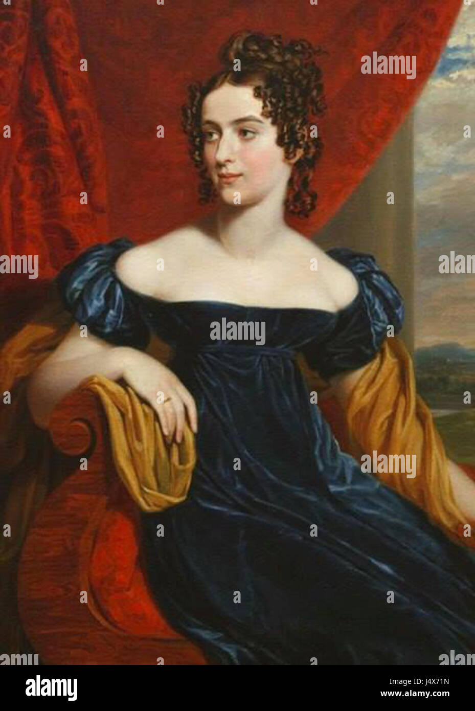 Unknown lady by G.Dawe (1820s, GIM) Stock Photo