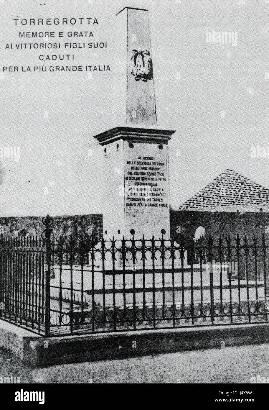 Torregrotta war Memorial Stock Photo Alamy