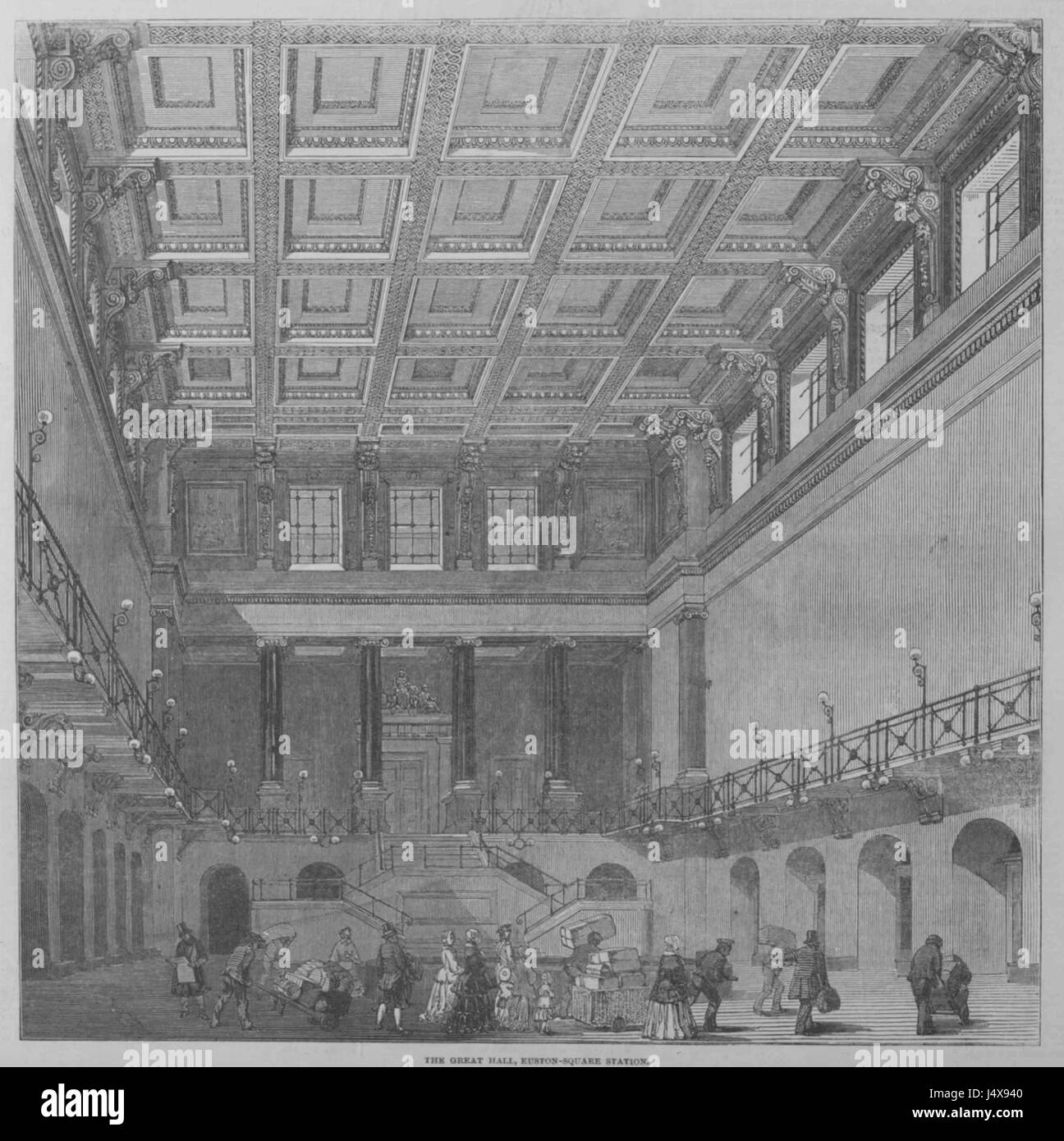 The Great Hall, Euston Square station Stock Photo