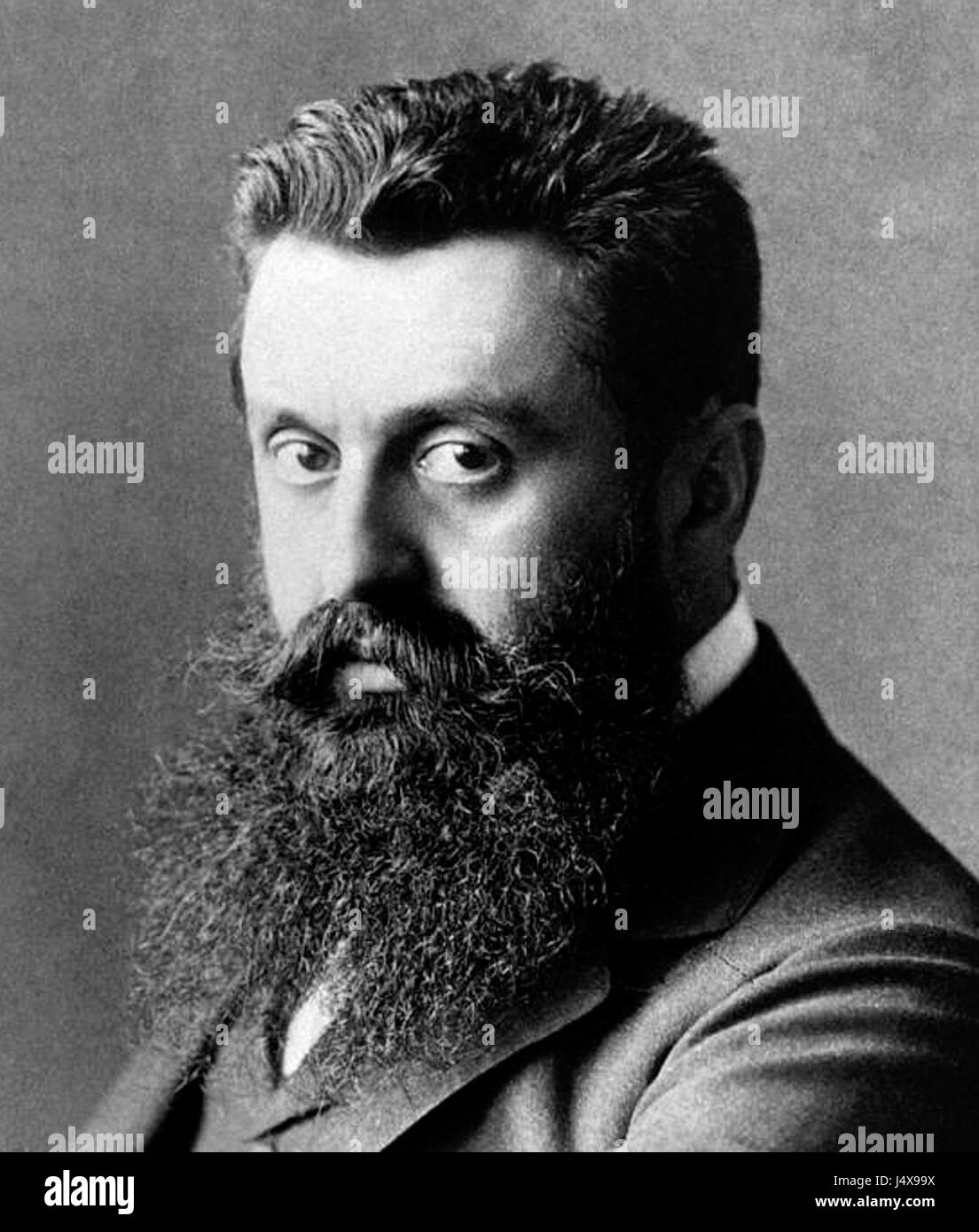 Theodor Herzl retouched Stock Photo