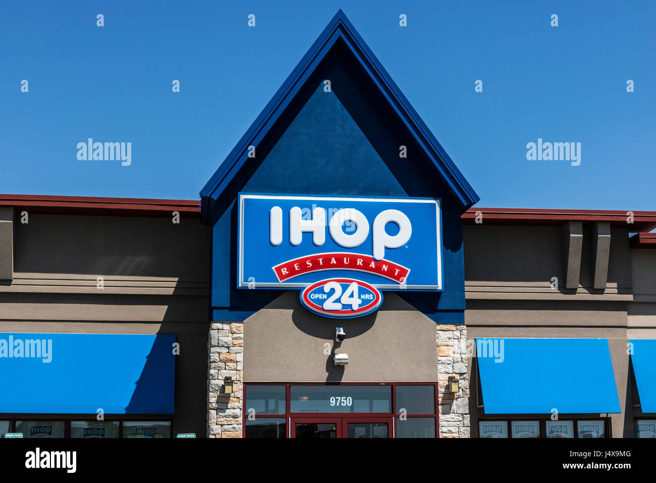 Fishers Circa May 2017 International House of Pancakes. IHOP is a Restaurant Chain Offering