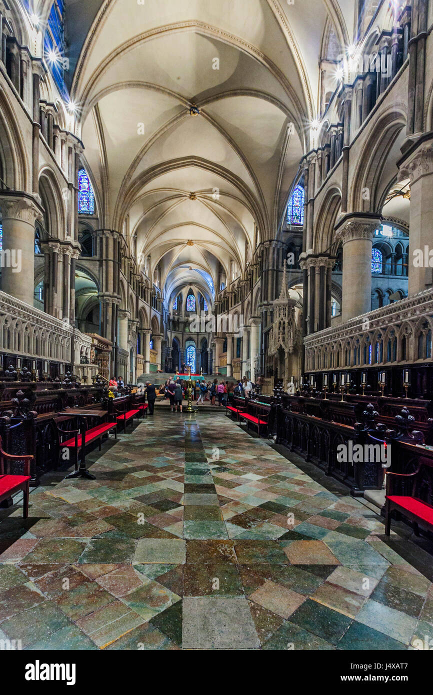 CANTERBURY CATHEDERAL, CANTERBURY ENGLAND, ENGLAND 3rd SEPT 2015:-Canterbury cathederal is the seat of the church or england and honme to the Archbish Stock Photo