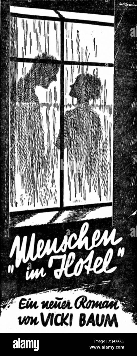 Werbeanzeige aus der Voss. Zeitung, April 1929 Stock Photo