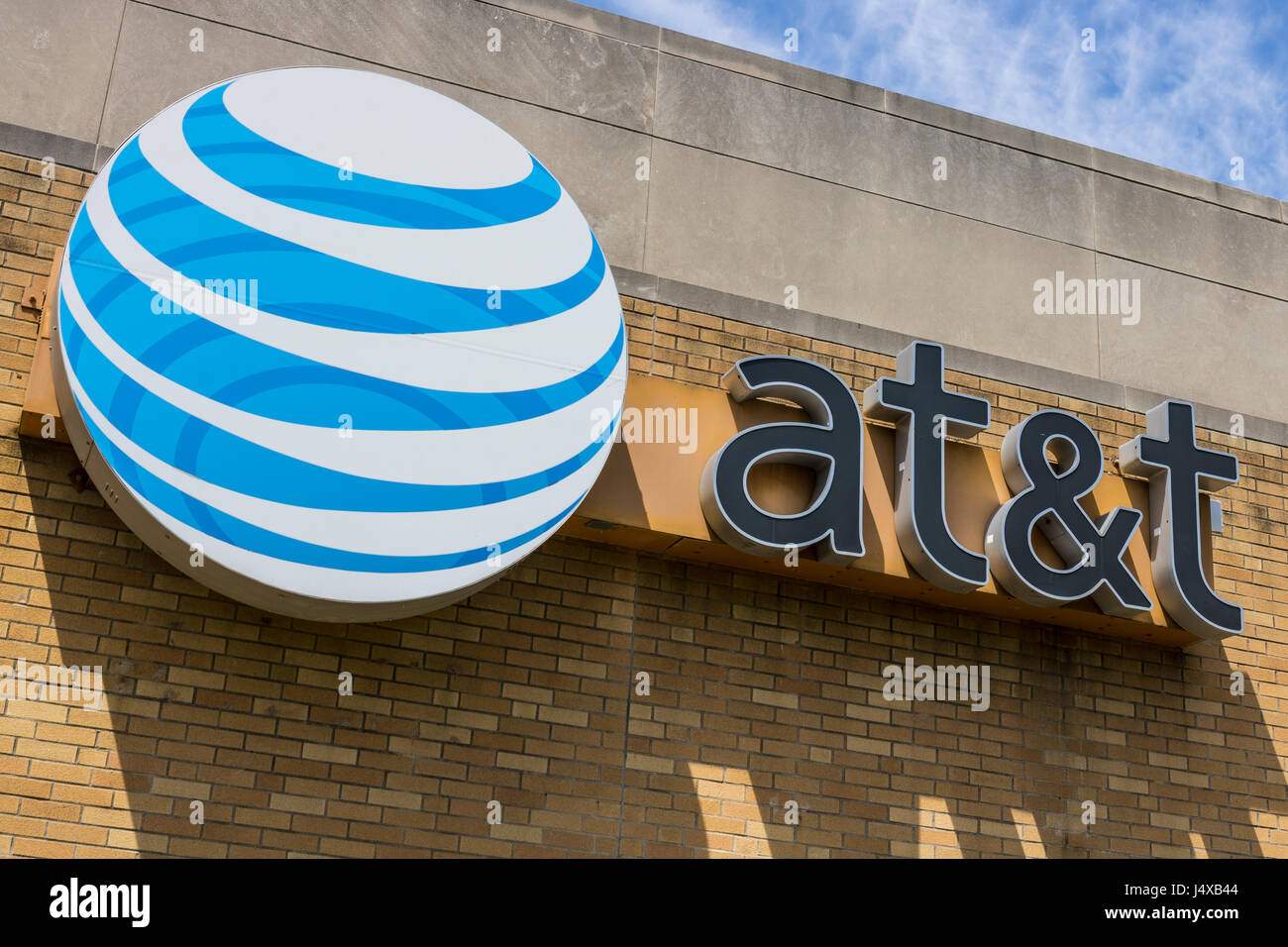 Indianapolis - Circa May 2017: AT&T Central Office. AT&T now offers ...