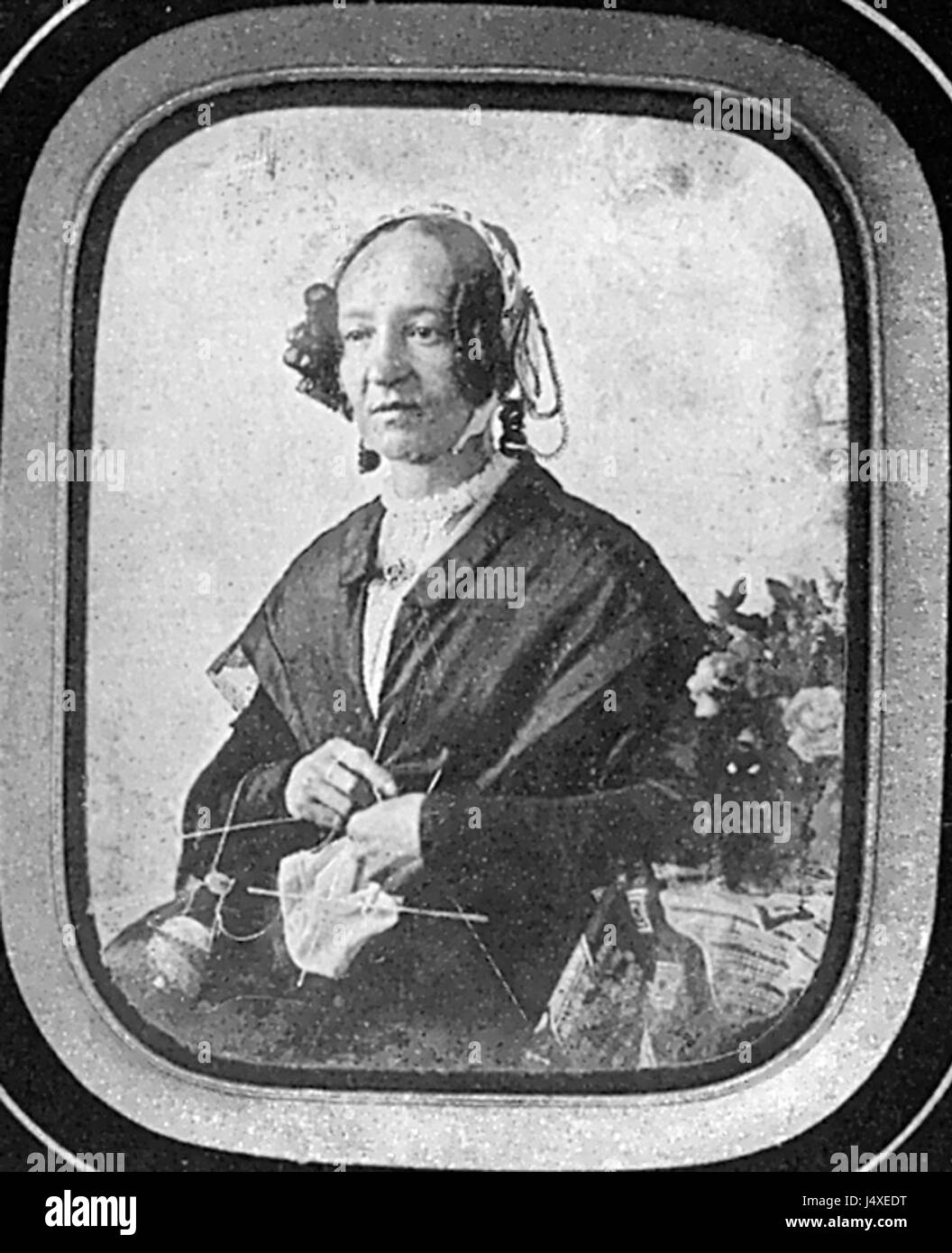 Unbekannter Daguerreotypist Sofie Ferdinande Schmid geb Weckherlin um 1850 Stock Photo