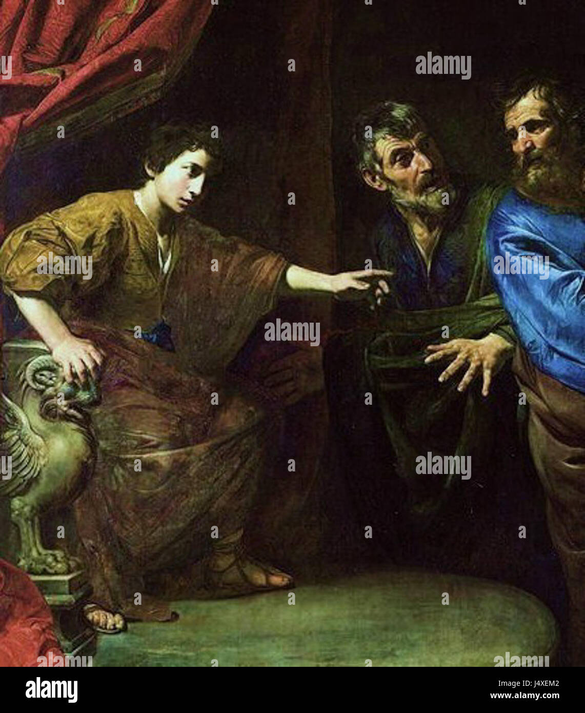 Valentin de boulogne the judgement of daniel Stock Photo