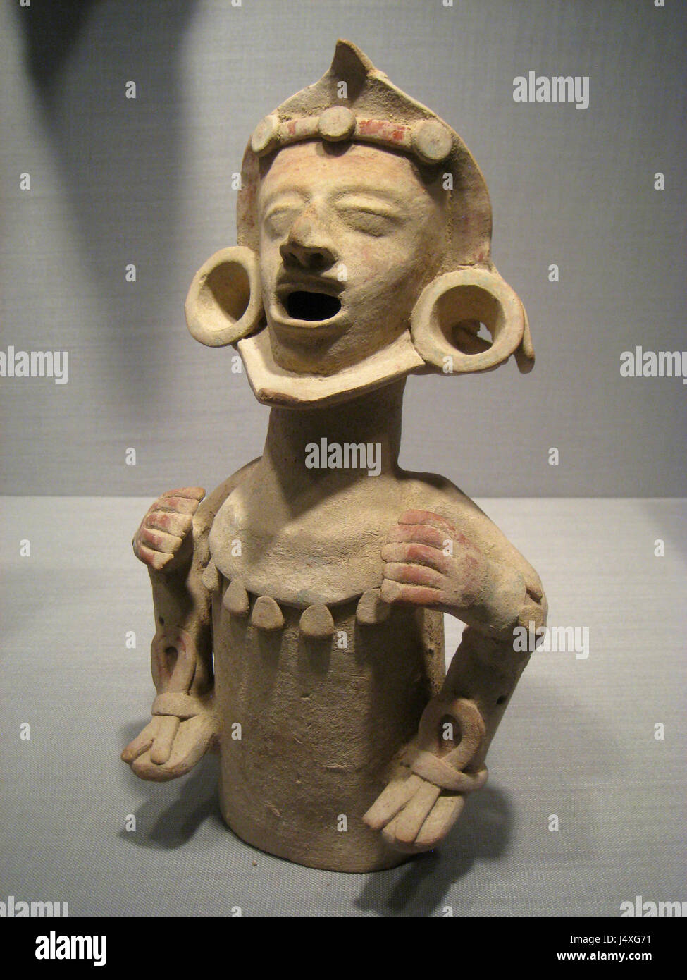 Xipe Figure, Mexico, State of Puebla, Tehuacan Valley, 1150 1521 AD, ceramic, Pre Columbian collection, Worcester Art Museum   IMG 7658 Stock Photo