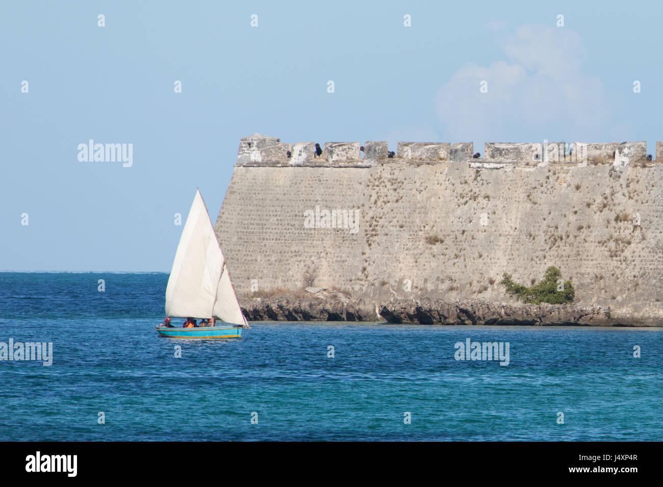 Fort of Sao Sebastiao, Mozambique Island (Ilha de Mocambique), Mozambique Stock Photo