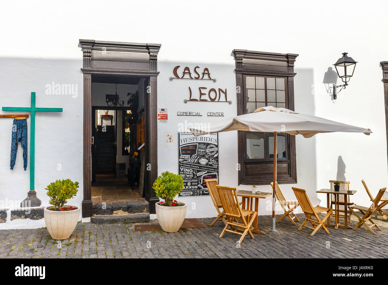 Tequise, Lanzarote Island, Spain - March 30, 2017: View of the city ...