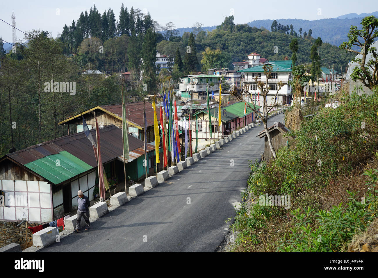 Town Yuksom, Sikkim, India Stock Photo